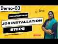 Java FullStack Demo 03 JDK Installation Steps Java FullStack Tutorial for Beginners