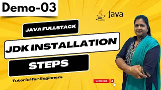 Java FullStack Demo 03 JDK Installation Steps Java FullStack Tutorial for Beginners