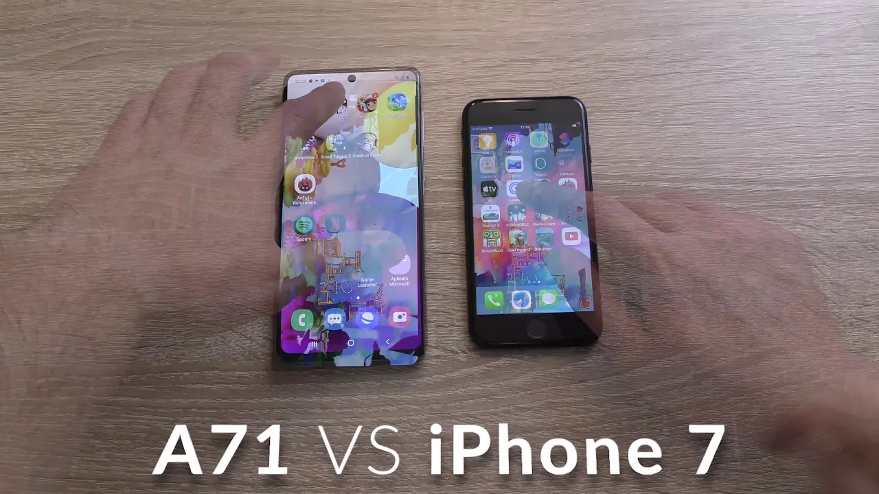 SAMSUNG A51 vs iPhone 7 Plus | Speed Test Comparison