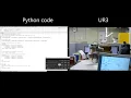 Demonstration of UR robot Using a python code