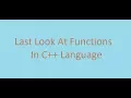 C Basics Course 29 Look At Functionss ARABIC
