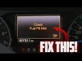 Check Fuel Fill Inlet - What Does It Mean and How to Fix
