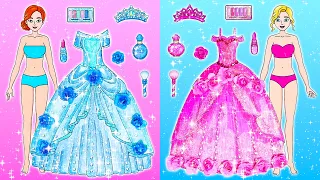 Pink gegen Blau! Glitzerkleid-Umstyling mit Slime Sam 👗 ✨