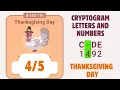 Cryptogram Thanksgiving Day Event Solution Chapter