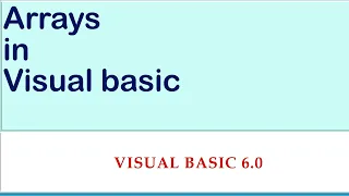 Arrays in visual basic programming Visual basic tutorial for beginners 2020 Simple 2 Learn