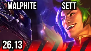 MALPHITE vs SETT TOP 5k gold comeback EUW Master 26 13