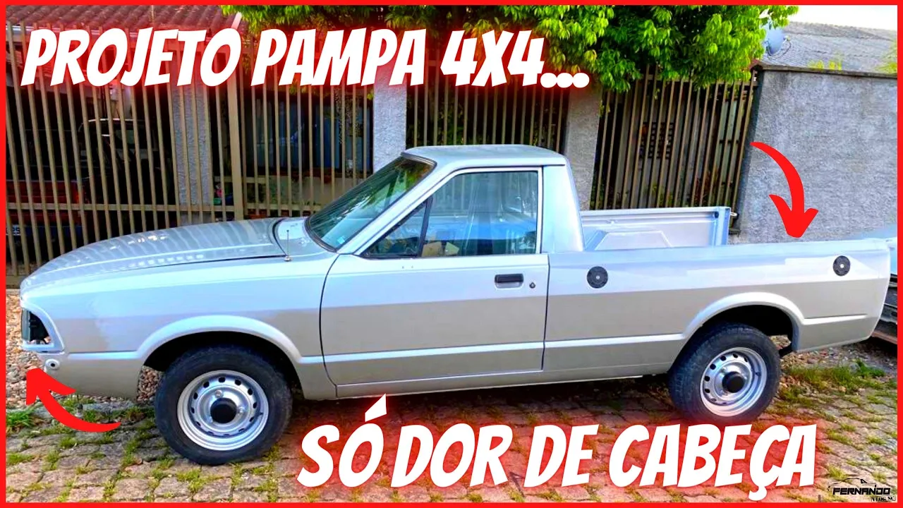 ????????SÓ DOR DE CABEÇA "PROJETO PAMPA GL 4X4" #pampa #ford