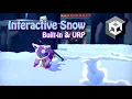 Unity Interactive Snow Shader Stylized Setup URP Built-In