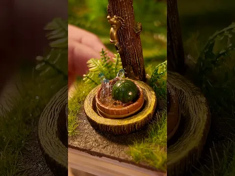 粘土産のスイカをキンキンに冷やす🍉🧊 #ミニチュア #craft #miniature #粘土 #diy #shorts