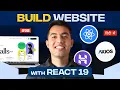 Build a Responsive Multi-Page React 19 Website Dynamic Routes Search Filters Axios API Deploy