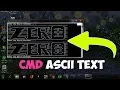 How to make custom ascii-art in Command prompt Batch file