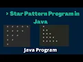 Star Pattern Programs in Java Java Program How to solve any Star Pattern Program