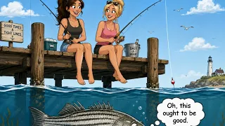 2 Chicks Fishing the Cape Cod Canal Look What We Took Home
