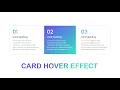 Card Hover Effect using Html Css