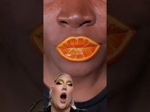 trying a SLICE OF ORANGE lips?? 🫪🍊