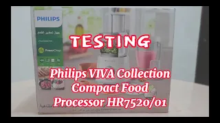 Testing Philips Viva Collection Compact Food Processor Philips HR7520 850W