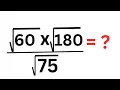 A Nice Math Problem 60x 180 75 Cool Trick