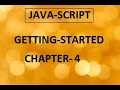 JAVA SCRIPT GETTING STARTED CHAPTER 4 VARIABLES AND CONSTANTS