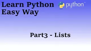 Programming in Python - Part3-Lists