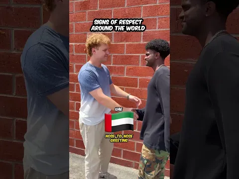 Respect looks different around the world 🌎🤝