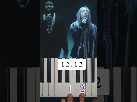 billie eilish Lovely - Piano Tutorial #Learn #Shorts