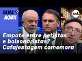 Download Lagu Reinaldo: Petistas e bolsonaristas empatados? Peso das redes e da cafajestagem explica dados