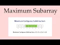 Leetcode Question 53 Maximum Subarray in Javascript