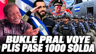 FLASH! Prezidan BUKELE pral voye plis pase 1000 Sòlda AYITI pou dechouke gang, Rosemond Jean Reyaji