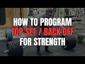 The top set/back off approach that got me to a 247.5kg squat, 160kg bench press and 300kg deadlift
