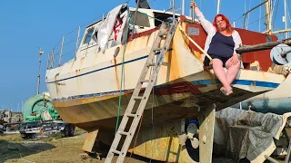 #58 GIRL…Tackling a STEEL boat project!! ⛵⛵[S2-EP41]