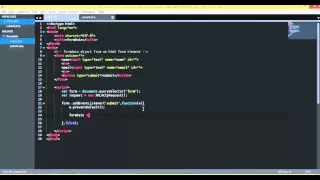 javascript AJAX make FormData object from HTML form 720p