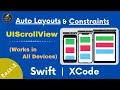 Scroll View With Auto Layouts Constraints in Swift XCode Part-5