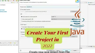How To Create Your First Java Project in Eclipse in 2022