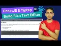 Implementing Tiptap Rich Text Editor in ReactJS Project
