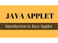 Introduction to Java Applet Hindi