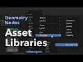 How to Make a Geometry Node Asset Library - Blender 3 6