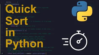 Quick Sort Code in Python Sorting Algorithms Python Coding Tutorial Python Coding Interview