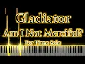 Gladiator "Am I Not Merciful?" for piano solo arrangement