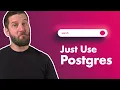So Postgres is now basically a search engine And it s free