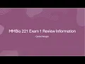 Mmbio 221 Exam 1 Review Winter 2026