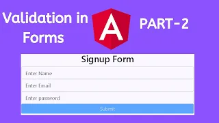 Validation in Forms Form State Template Driven Approach Angular Tutorials