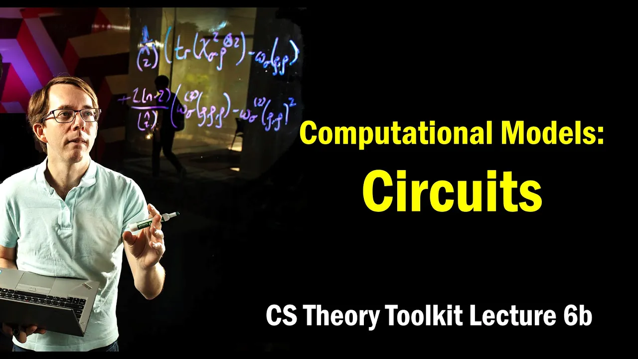 Computational Models: Circuits || @ CMU || Lecture 6b of CS Theory Toolkit
