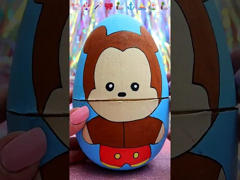 ASMR UNBOXING Disney Mickey Nesting Eggs Review ❤️#shorts #asmr #disney #mickeymouse #trending #egg