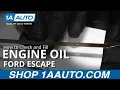 How to Check and Fill Engine Oil 08-12 Ford Escape
