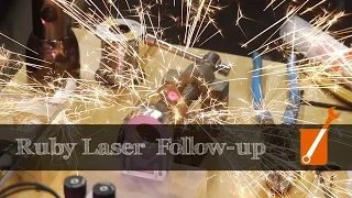 Ruby laser and other projects follow-up