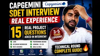 Real Capgemini SDET Interview Experience Java Selenium API Questions
