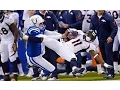 Pat McAfee Huge Hit On Trindon Holliday Colts vs Broncos Week 7 2013