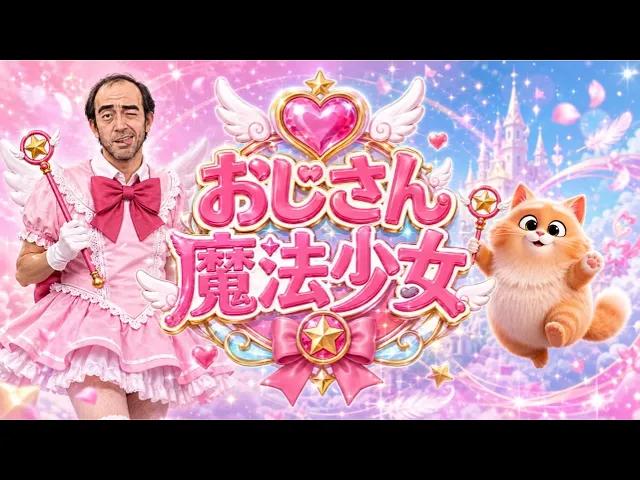 AIドラマ おじさん魔法少女 「おじさん、魔法少女になる
