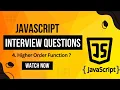 JavaScript Higher-Order Functions Explained LearnCodeWithGK Interview Prep 2024