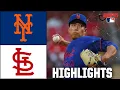 New York Mets vs St Louis Cardinals Full Game Highlights ESPN MLB